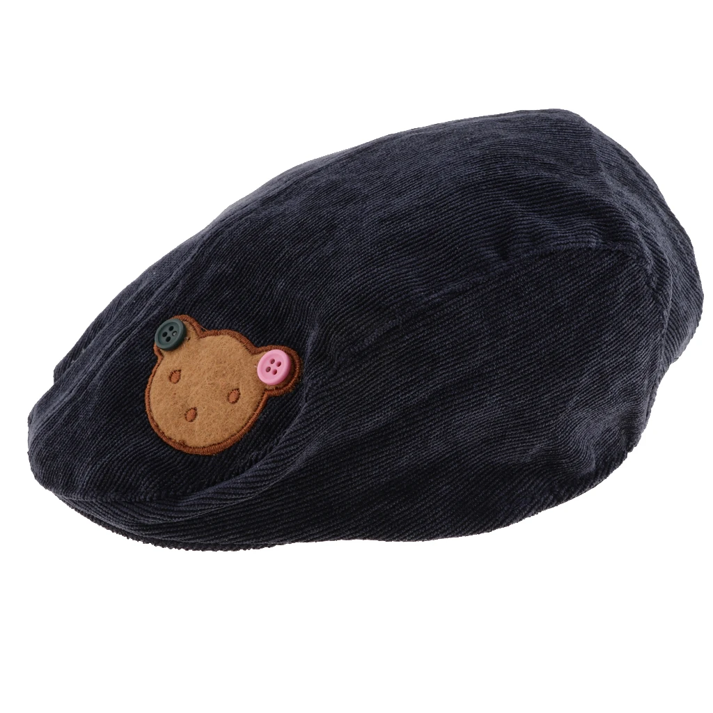 Toddler Kids Baby Boys Girls Beret Cap Fashion Cartoon Bear Hat