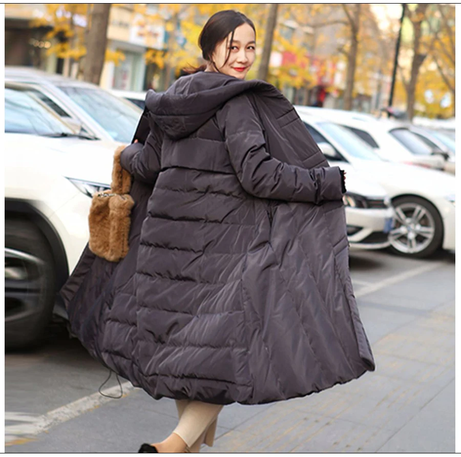 S-7XL, роскошная зимняя куртка, винтажное пальто, светильник, корейский пух, для женщин, ультра, s, парка, длинные пальто, большого размера плюс, ветровка