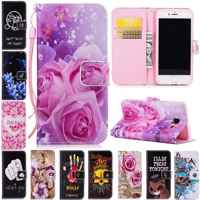 

Flip Leather Wallet Case For iPhone X 5 5s SE 6 6s 7 8 Plus Cover For Samsung Galaxy S3 S4 S5 NEO S6 S7 edge S8 Plus S9 A8 2018