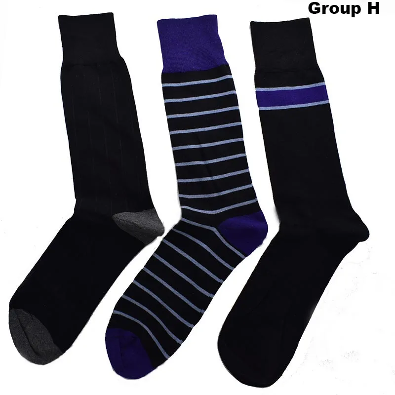 Fcare 6 шт = 3 пары calcetines мужские деловые носки 44,45, 46,47 размера плюс большие весенние зимние длинные ноги