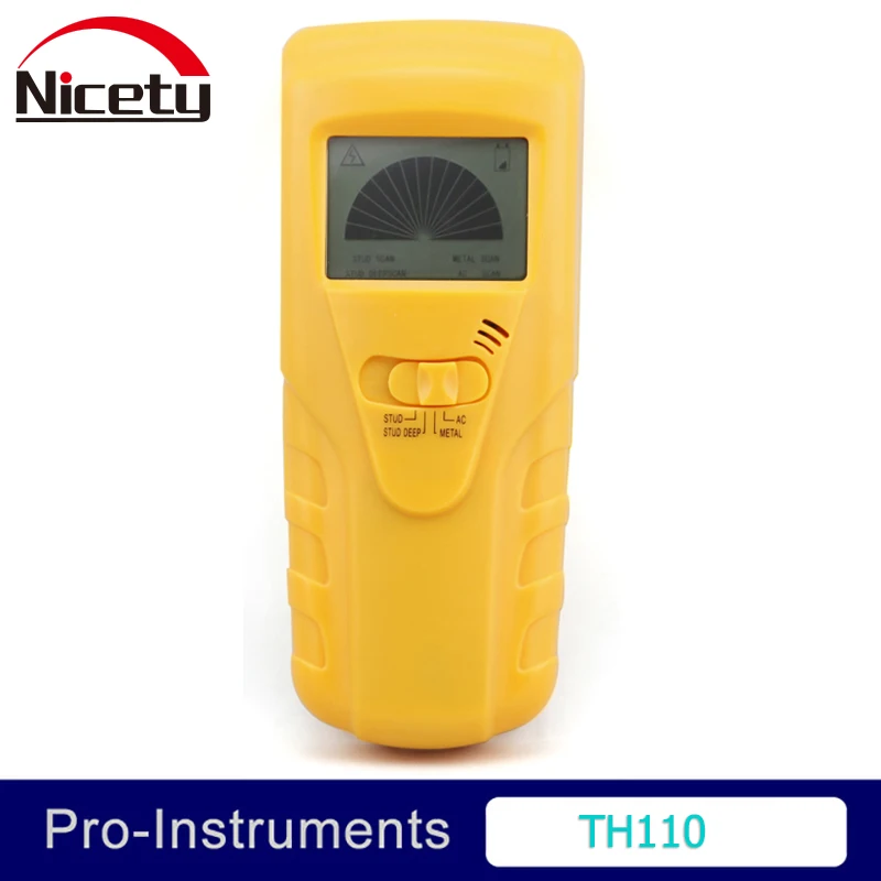 

Nicety TH110 Handheld Multifunction Wall Detector Metal Wood Cable Wire Stud Finder Scanner big Display Beep Null