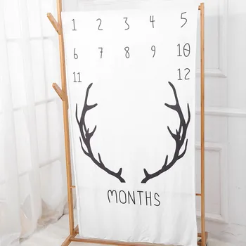 

Infant Baby Backdrop Cloth Newborn Baby Photography Prop Blanket Calendar Blankets Boy Girl Photo Accessories Blanket Background