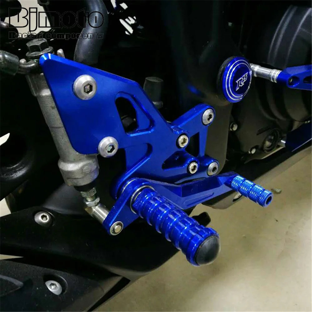 BJmoto R25 R3 CNC алюминиевая подставка для ног регулируемый задний Набор Yamaha YZF 2013 2020 Yzf