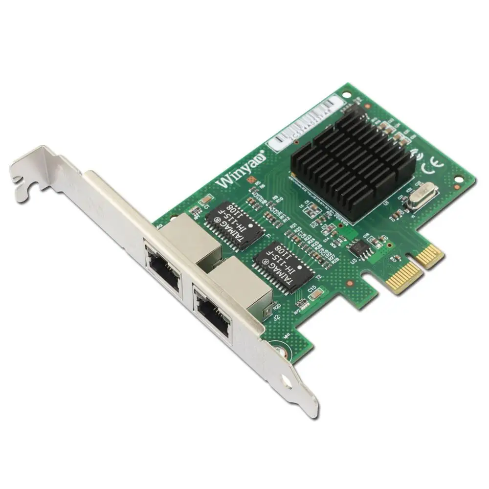 

PCI-E X1 Dual Port 10/100/1000Mbps Gigabit Ethernet Network Card Adapter Broadcom bcm5715 NIC