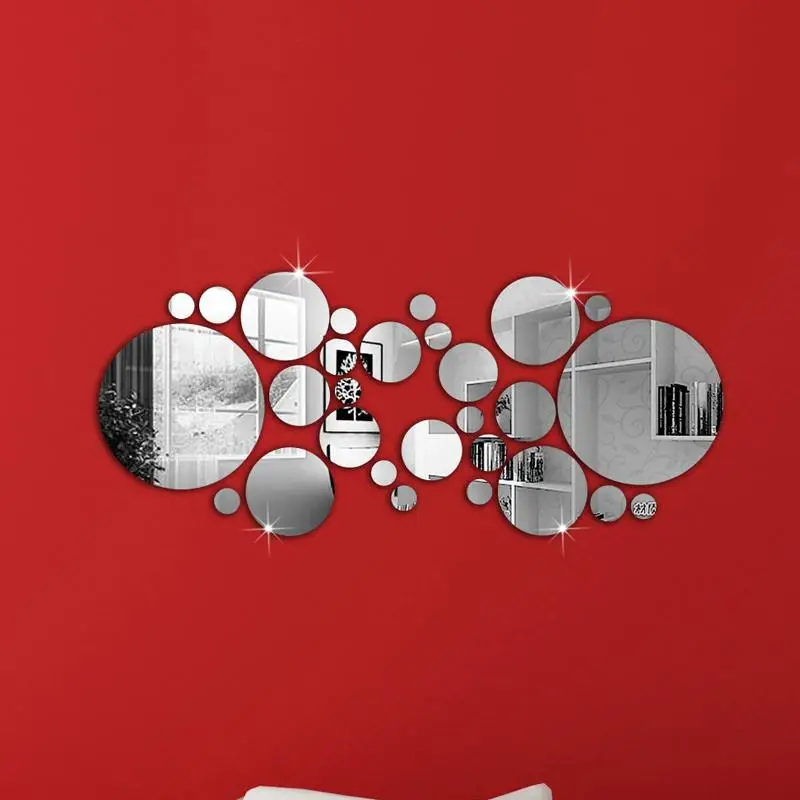 28pcs new design mirror wall sticker,frame, wall stickers luxury home