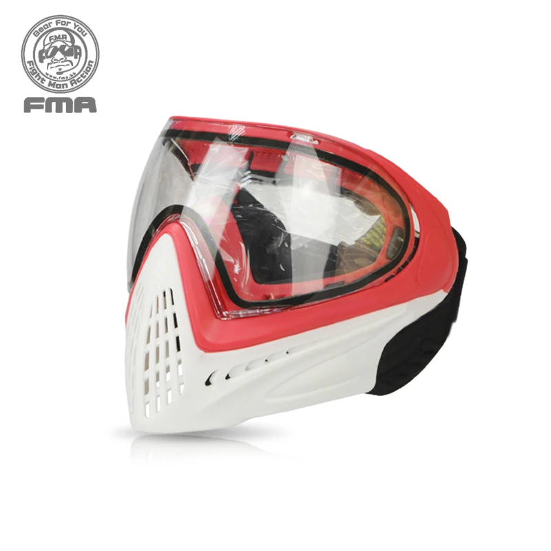 

FMA F1 Full Face Safety Mask Face Guard Airsoft Paintball Anti-fog Goggle Mask F0001-F0021