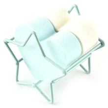 Составляют слоеного Поддержка сушилка 1 шт. углерода Сталь губкой яйцо держатель милые звезды Форма кронштейн Косметические Puff дисплей стенд