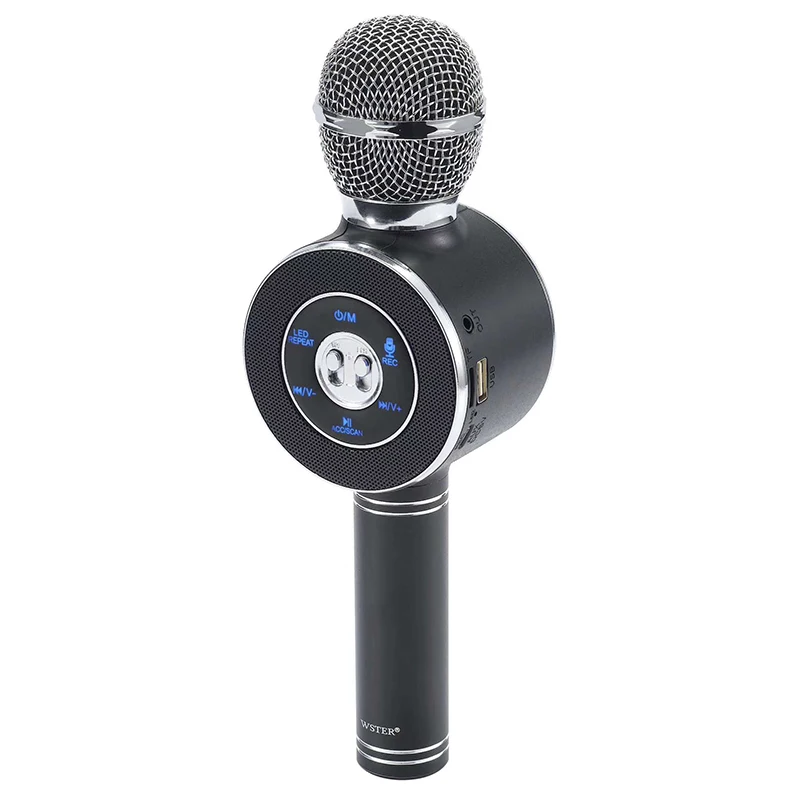 

Wireless Bluetooth Karaoke Microphone 3 in 1 Portable Handheld Home Party Karaoke Speaker Machine with LED