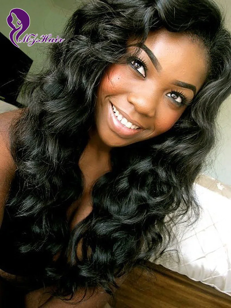 Discount Brazilian Loose Wave Full Lace Human Hair Wig For Black