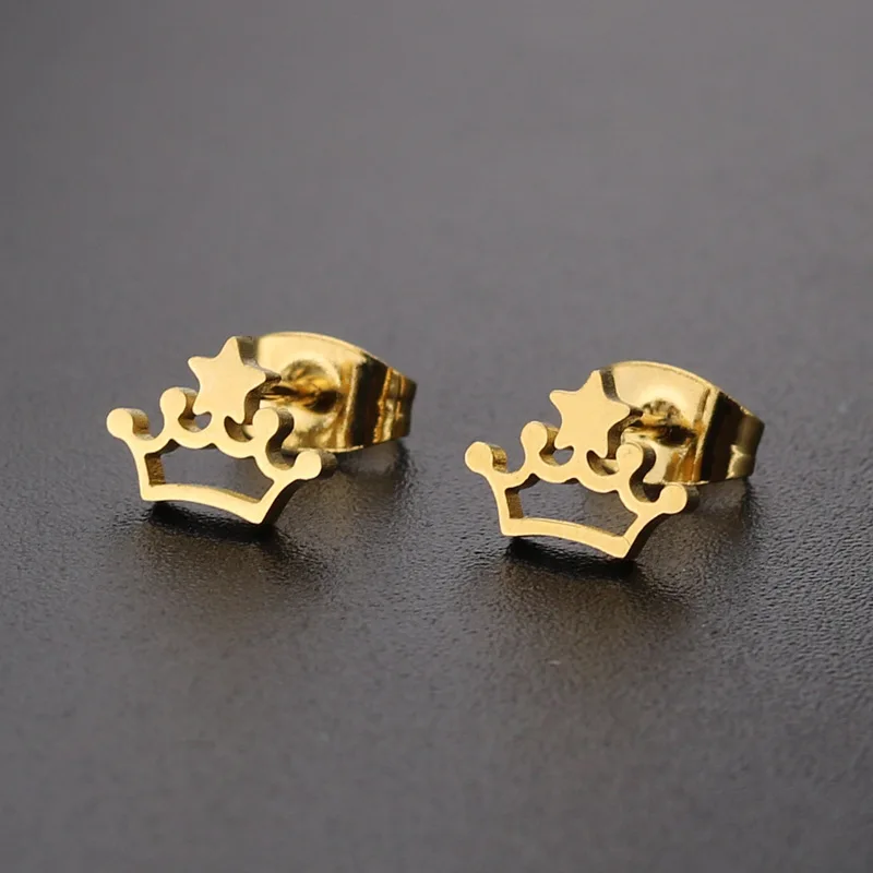 Titanium steel earrings