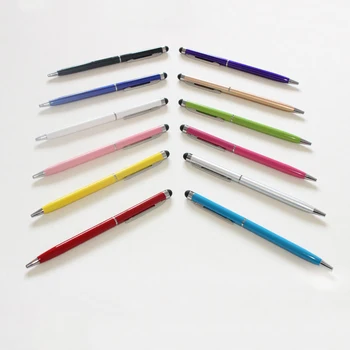 

Etmakit Universal 2 in 1 Tablet Capacitive Stylus Pen With Ball Point Pen Microfiber Touch Screen Pen for Iphone for Samsung