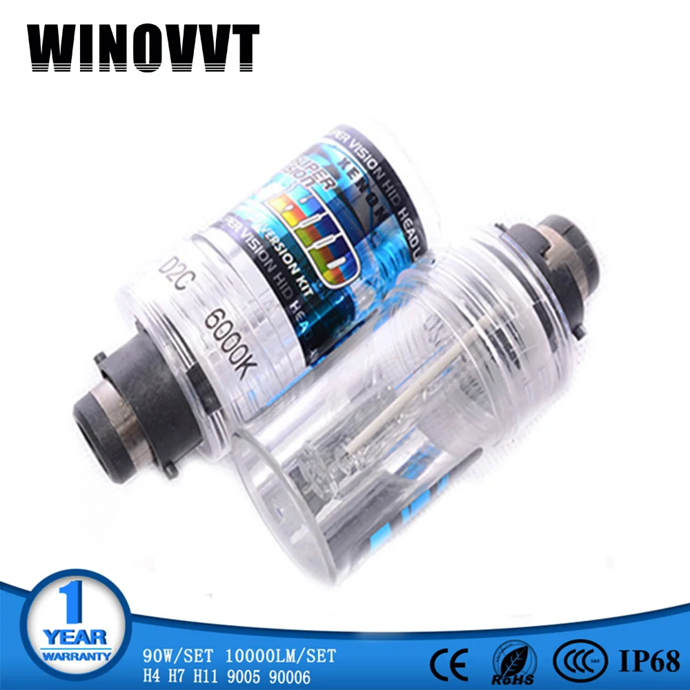 

2pcs D2S HID Xenon Replacement Light Lamp Bulb Car Headlight Lighting 55W 4300K 12V