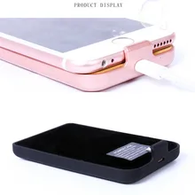 20 шт./лот для iPhone 5 5S 6S 7 Внешний Батарея Запасные Аккумуляторы для телефонов Задняя резервного копирования куртка Зарядное устройство чехол 4 вида цветов