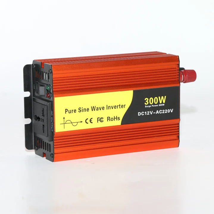 US $31.26 Off Grid 300w 500w 600w 50hz 60hz Solar Power Converter Dc 12v 24v To Ac 220v 300 Watt 500 Watt Pure Sine Wave Car Inverter