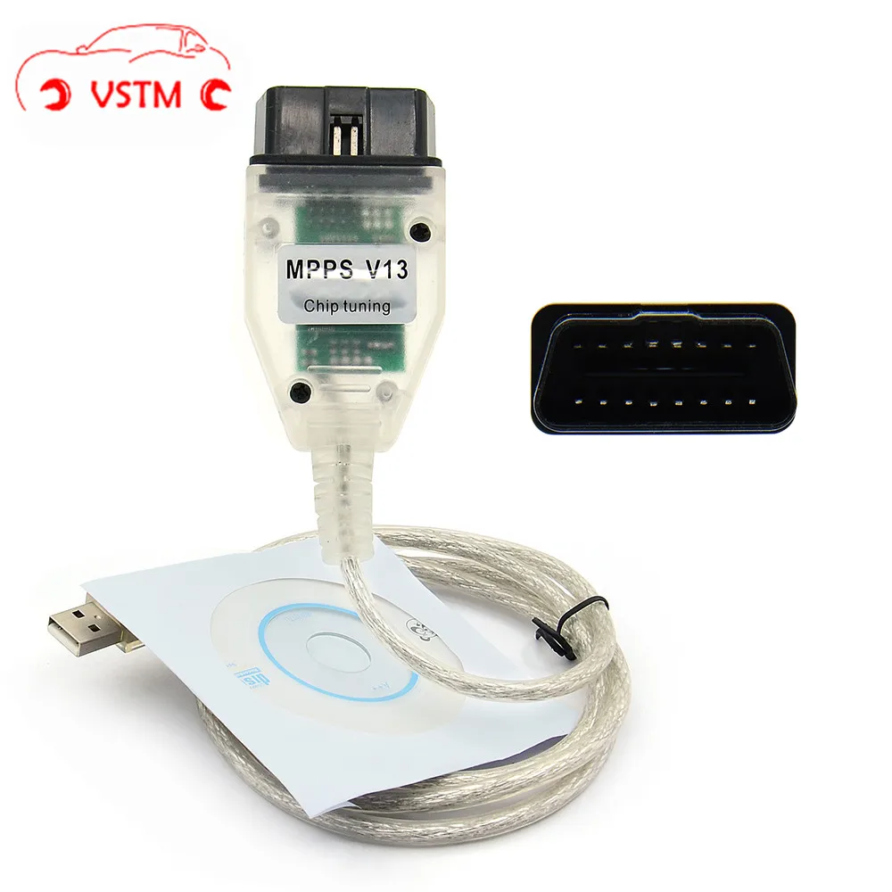 Программатор ECU Remap OBD2 MPPS V13.02 профессиональный диагностический кабель SMPS CAN Flasher