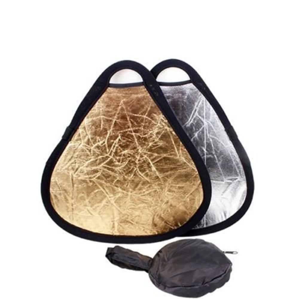 

2in 1 Portable 60cm Triangle Photography Studio Photo Camera Lighting Reflector/Diffuser Kit for Photo Shoots and Taking Picture
