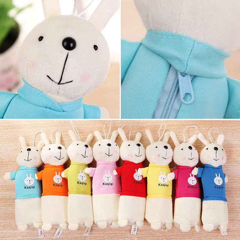 Кавайный чехол для карандаша 7 цветов мультяшный плюшевый кролик ткань эстуши пенал для карандашей Карандаш сумка школьные канцелярские принадлежности