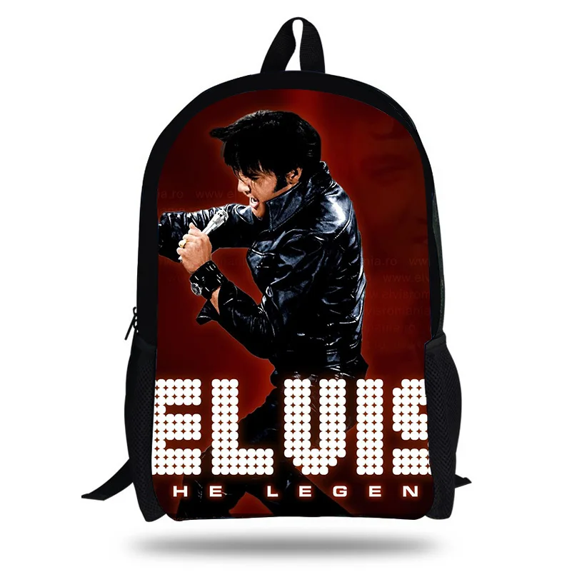 

CALOPAKER Singer Elvis Presley 3D Printing Children Softback Backpack Travel Mochila School Backpacks for Teenager Boys Bags