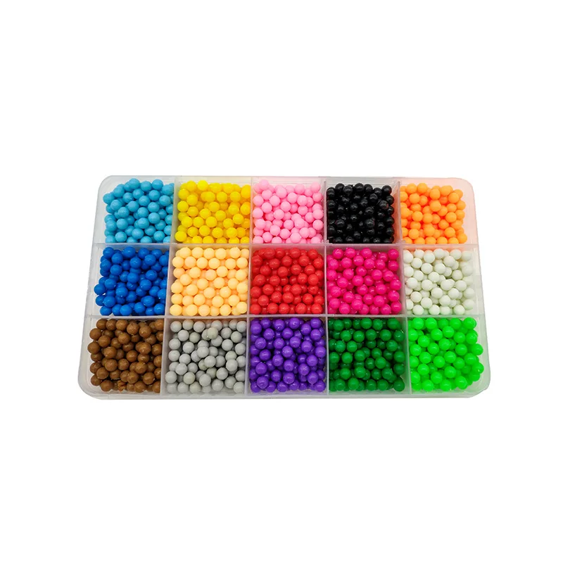 aquabeads 5200 шт. 24 цвета бусины головоломки кристалл Цвет DIY Aqua распыления воды набор