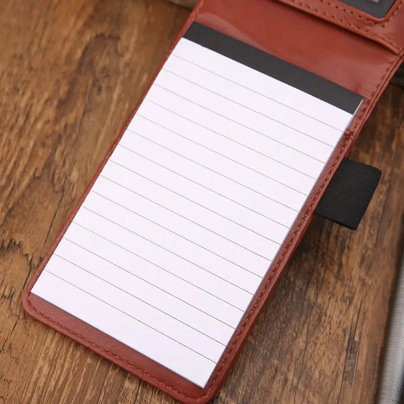 Карманный A7 кожаный чехол для записной книжки Блокнот Памятка дневник планировщик с калькулятором бизнес работа офисные принадлежности