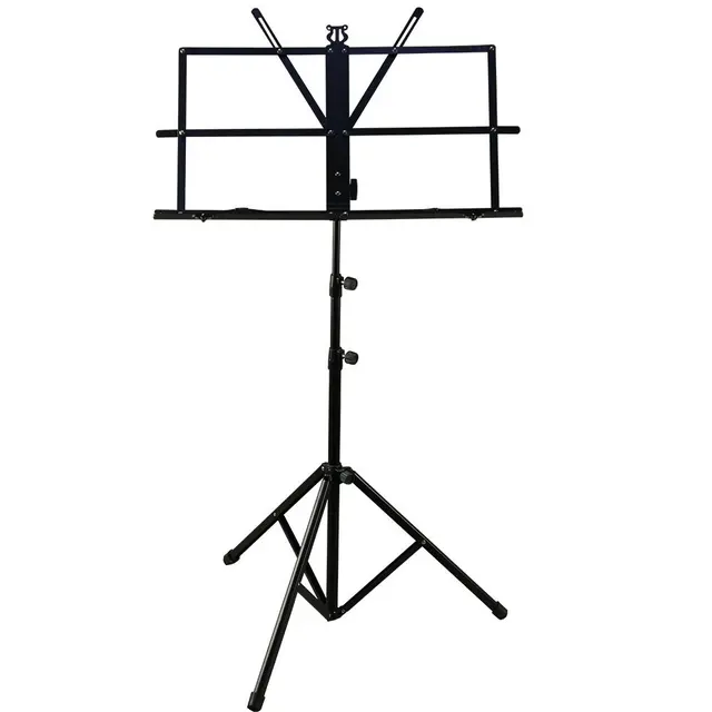 black color foldable music holder lightweight metal material sheet sheet music holder for guitar