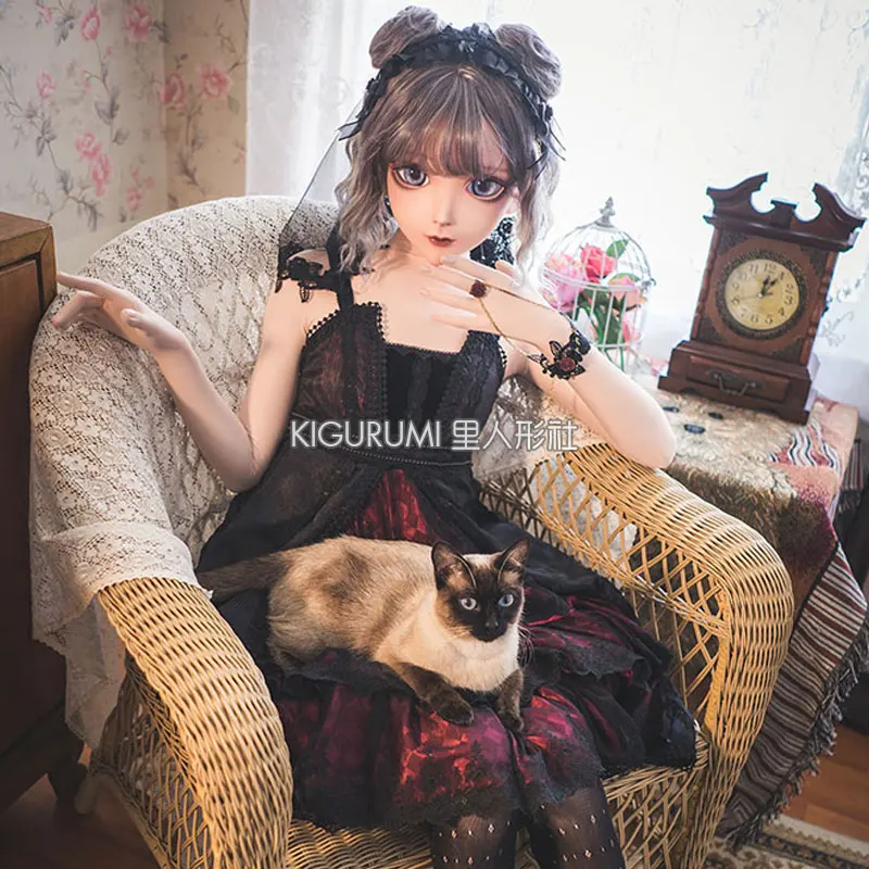 

(KIM560) Custom Female/Girl Resin 3/4 Head Cosplay Japanese Role Play Anime BDJ Eyes Mask Crossdresser Doll