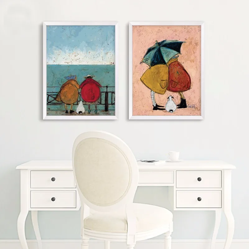 Ретра Холст Картина абстрактный холст печать плакат куадро Искусство Настенная