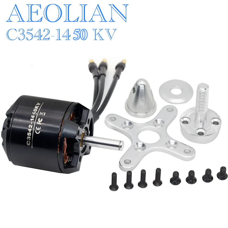 

Aeolian C3542 KV1450 электрический RC Outrunner бесщеточный двигатель с адаптером мотора для RC Airpalne самолет мультикоптера самолета