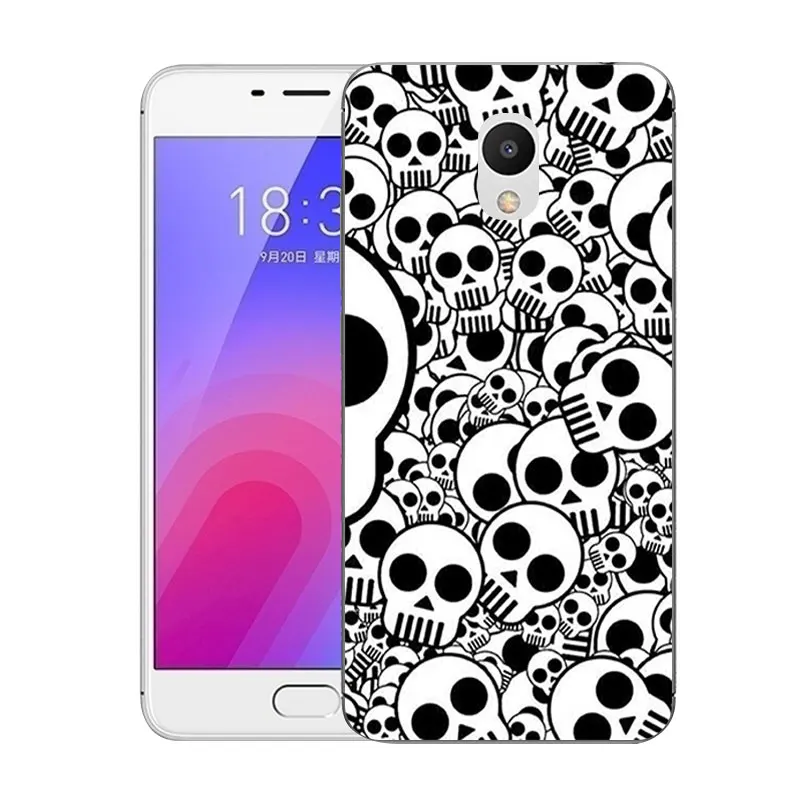 Чехол для Meizu M6 5 2 дюйма с текущей печатью чехол телефона M 6 Mini M711Q M711C прозрачный