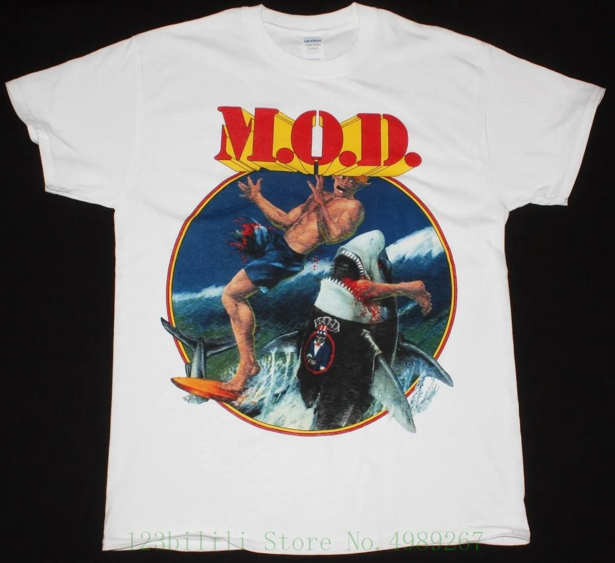 М. О. Д. Surfin' M. o. d. Метод уничтожения С. О. Д. Кроссовер новая белая футболка с круглым вырезом Короткие рукава мальчик хлопок мужчины