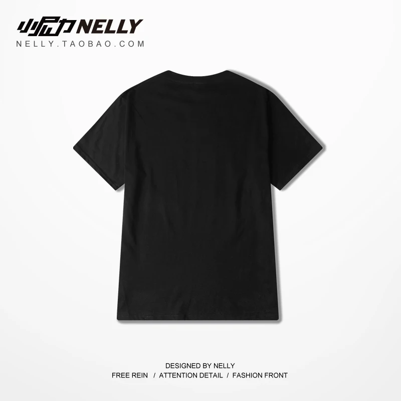 Женская хлопковая футболка с короткими рукавами Nelly повседневный спортивный топ