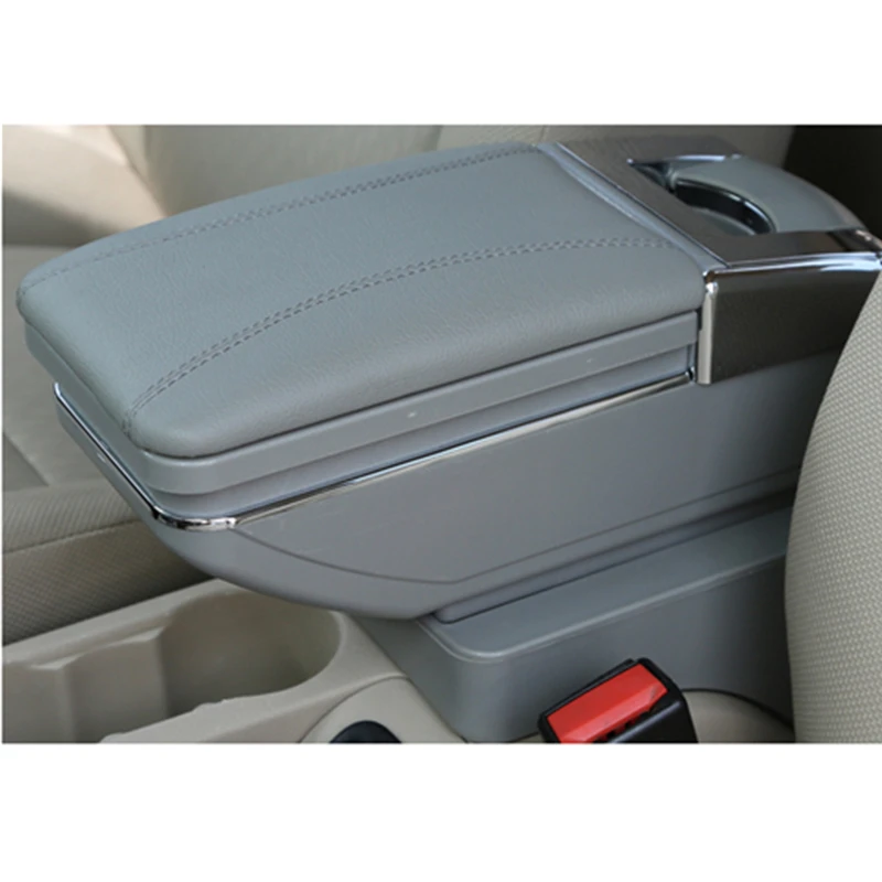 Для Chevrolet Cruze 2009- консольный подлокотник коробка для хранения в центре хранения Контейнер Подстаканник Пепельница интерьерные автомобильные аксессуары - Название цвета: Gray