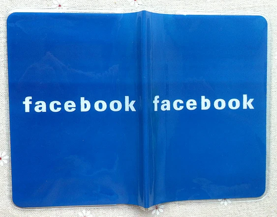Логотип Facebook держатель паспорта Обложка для сумка короткий абзац из ПВХ
