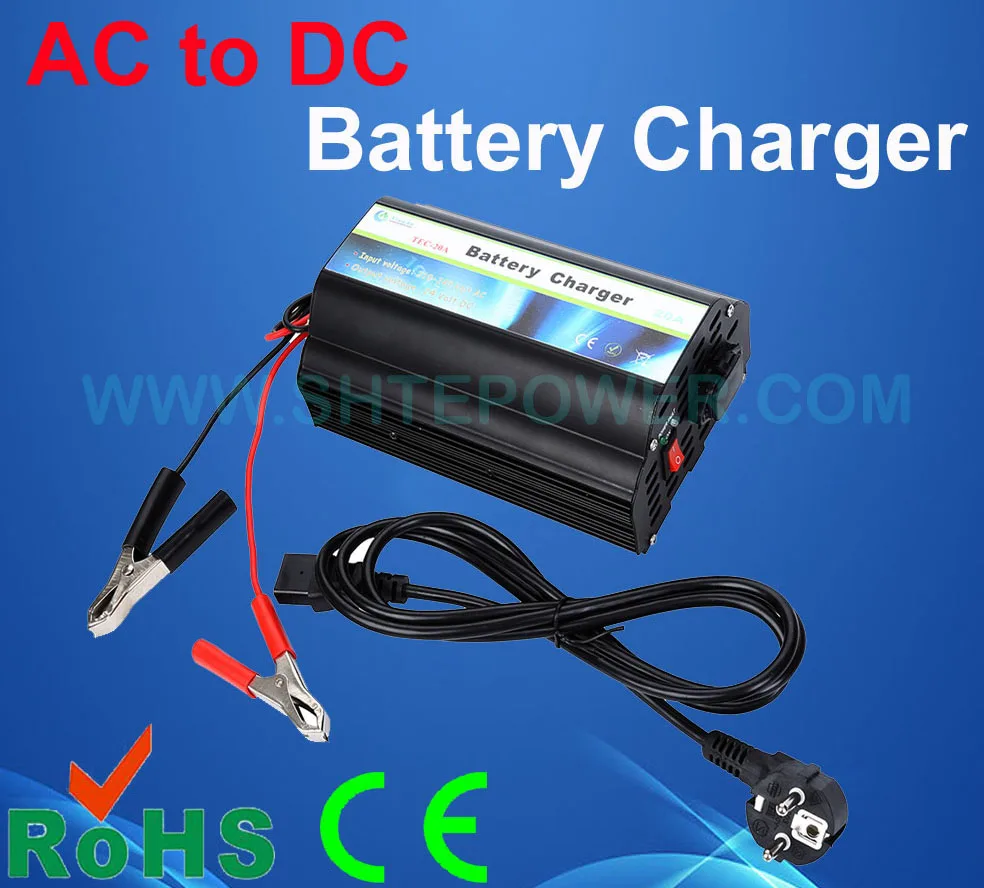 12vdc battery charger, 12v 20a battery charger, Gel car chargerin