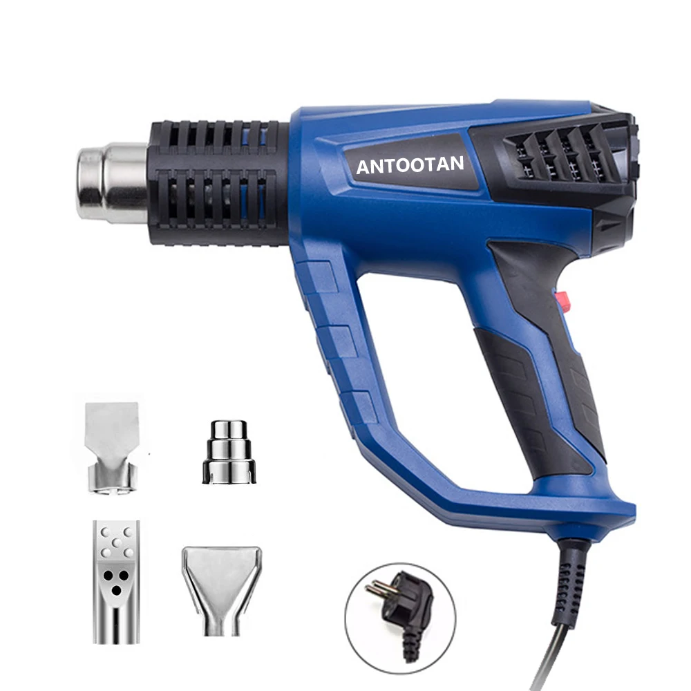 

2000W Dual Temperature Heat Gun Kit with Four Metal Nozzle Attachments for DIY Home Improvement, Contractors,Removing Paint