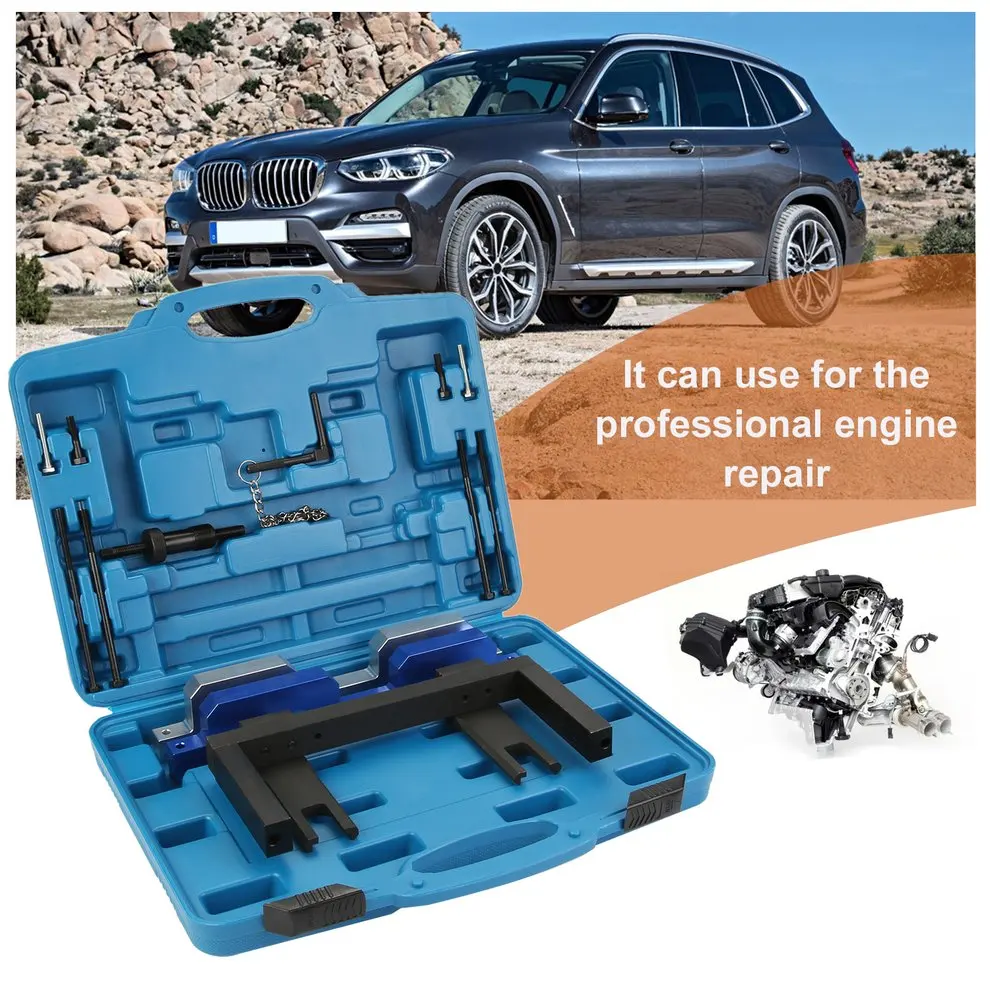 

Engine Timing Tool Chain Removal Installation Camshaft Locking Cars Auto Engine Repair Set For BMW N51 N52 N53 N54 E81