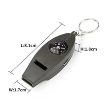 Свисток Инженерная Лупа Предупреждение льный компас кемпинговый термометр