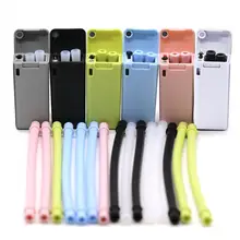 23 см Складная Питьевая вода многоразовая соломинка из нержавеющей стали с кольцом для ключей отверстие для наружного использования Бытовые аксессуары для кухонного бара