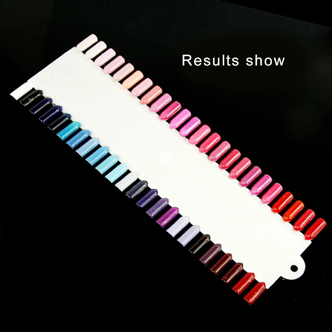 

Top 48 Grids Acrylic Salon Nail Polish UV Gel Display Plane False Tips Color Stickers Chart Palette Nail Art Practice Tool