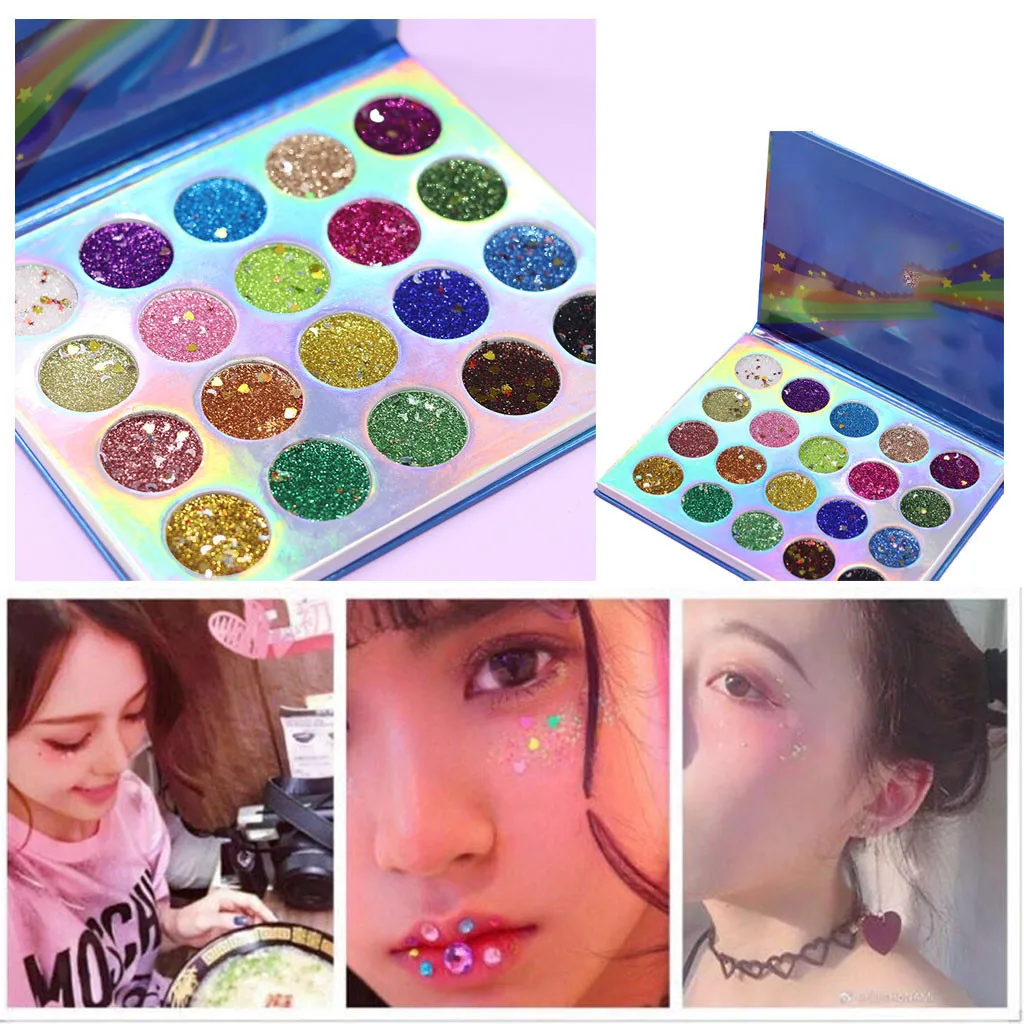 

Eye Shadow Glitter Powder Kit Mix Gel Glitter Eyes Loose Powder Glitter Eye Shad Palette Shimmer And Shine Diamond Eyeshadow