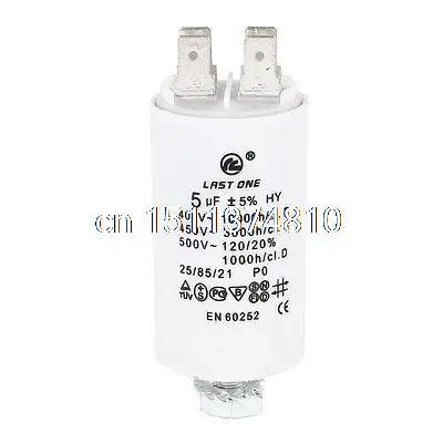 

AC450V 5uF Soldering Terminal 4 Pins Motor Starting Working Capacitor