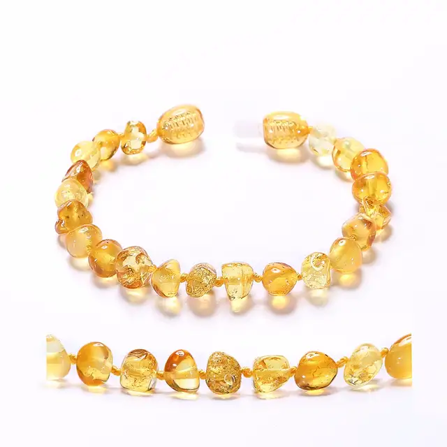 Online Baltic Amber Teething Bracelet For Baby Lemon Baltic Amber Teething Bracelet For Baby