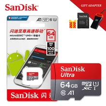 Оригинальная карта памяти SanDisk Micro SD 16 ГБ 32 ГБ 64 Гб 128 Гб карта памяти Microsd Carte sd 32 Гб карта памяти TF с адаптером