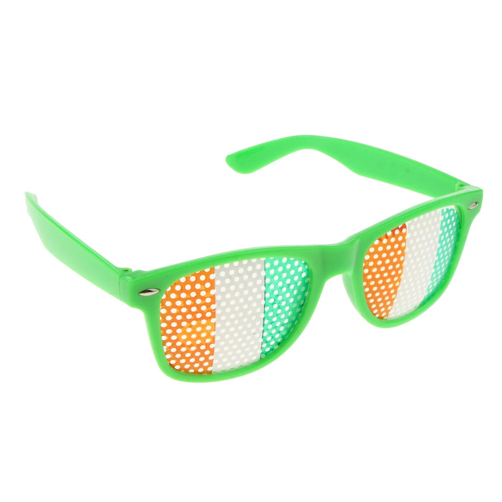 Party Ornament St patrick‘’s Day Dress Up Shamrock Leave  Irish Flag Glasses Irish Traditional Festival Decorations