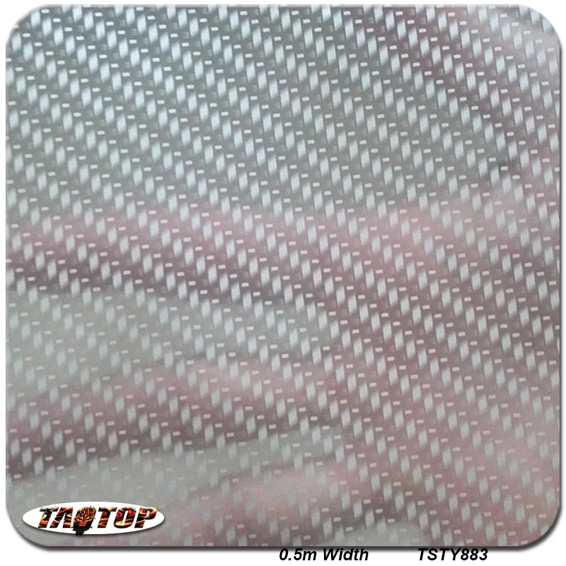 TAOTOP TSTY883 0,5 м* 100 м горячий дизайн карбоновое волокно sivler с прозрачной водной переводной печатной пленкой гидрографическая пленка