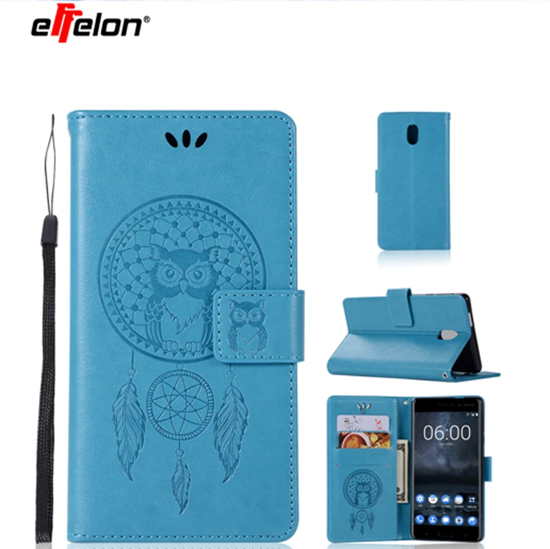 

effelon New For Nokia 3 Phone Case Luxury Flip PU Leather Back Cover For Nokia3 / Nokia 3 Case Stand Wallet Style Holster Bag
