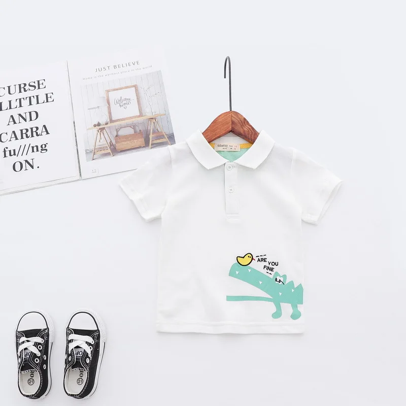Fashion Summer Cotton Baby Boys Short Sleeved T-shirt Cartoon Printed Children Tees Kids Tops For Age 2-7 Years Old Fashion Summer Cotton Baby Boys Short Sleeved T-shirt Cartoon Printed Children Tees Kids Tops For Age 2-7 Years Old