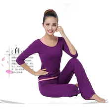 New 3 in 1 women yoga pants +shirt +bra suit three quarter sleeve fitness dance yoga clothing
