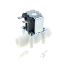 1/2 BSP Male Thread Electric Plastic Solenoid Valve 12V 24V 220V Normal Closed Inlet Water valve RO Water Reverse Osmosis System household wc toilet closestool water tank inlet solenoid valve