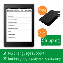 Новое поступление likebook AIR " Ebook Reader 1G/16G 300ppi E-reader сенсорный экран с передним Светильник крышка